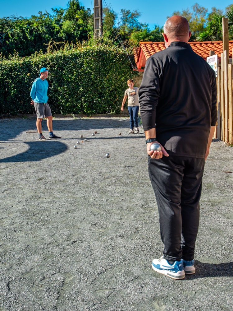 Petanque camping Saint Jean de Luz