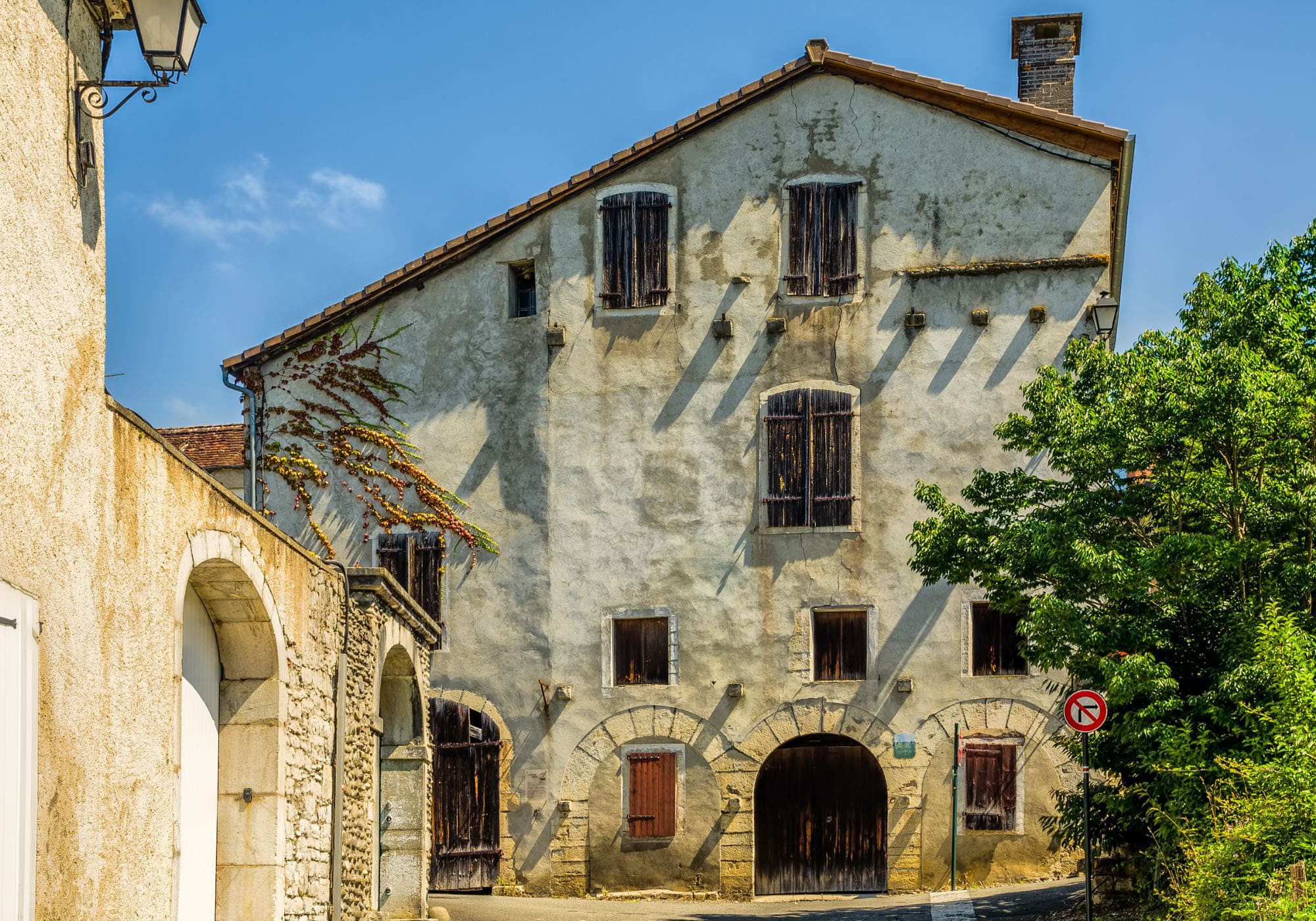 mittelalterliche Stadt Sauveterre de Bearn